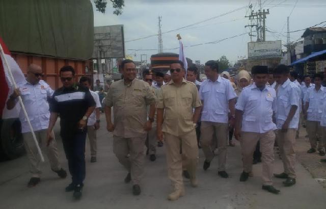 Dihadiri Cagubri Zaman Now Lukman Edi, 8 Pengurus Ranting Gerindra Pangkalan Kuras Dilantik